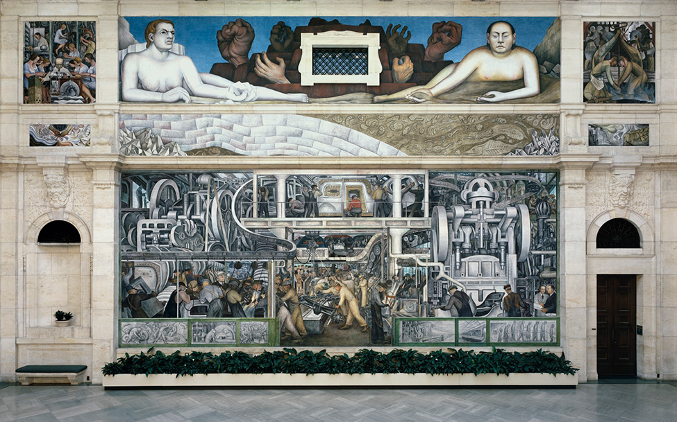 Diego M. Rivera. Detroit Industry, South Wall, 1932-1933, fresco. Gift of Edsel B. Ford. Detroit Institute of Arts.