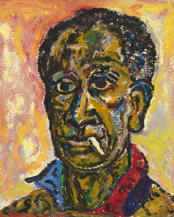 Beauford Delaney. Auto-Portrait, 1965. Oil on canvas, 24 × 19 3/4in. Estate of Beauford Delaney. Whitney Museum of American Art. 