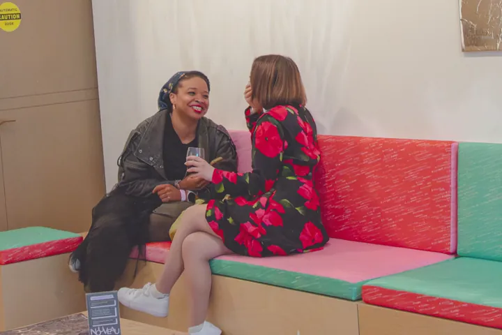 An animation of images of people