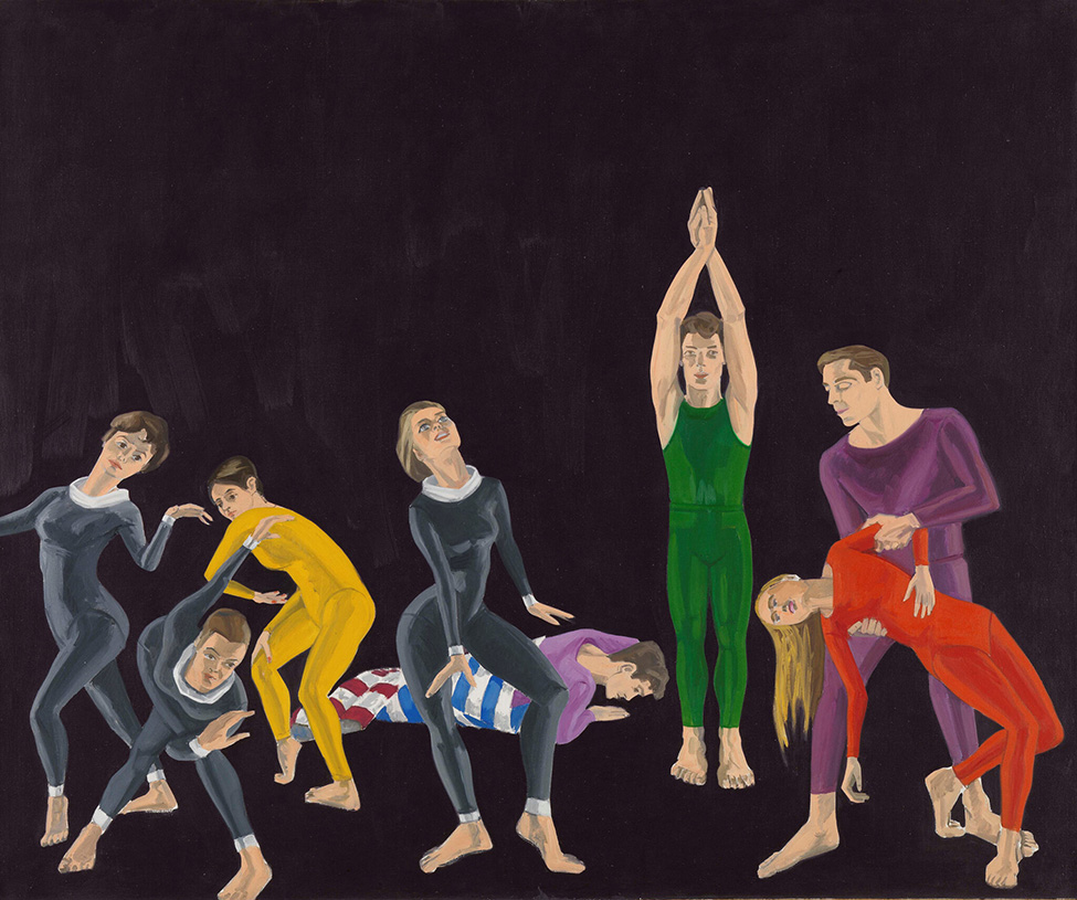 A painting of dancers in different positions