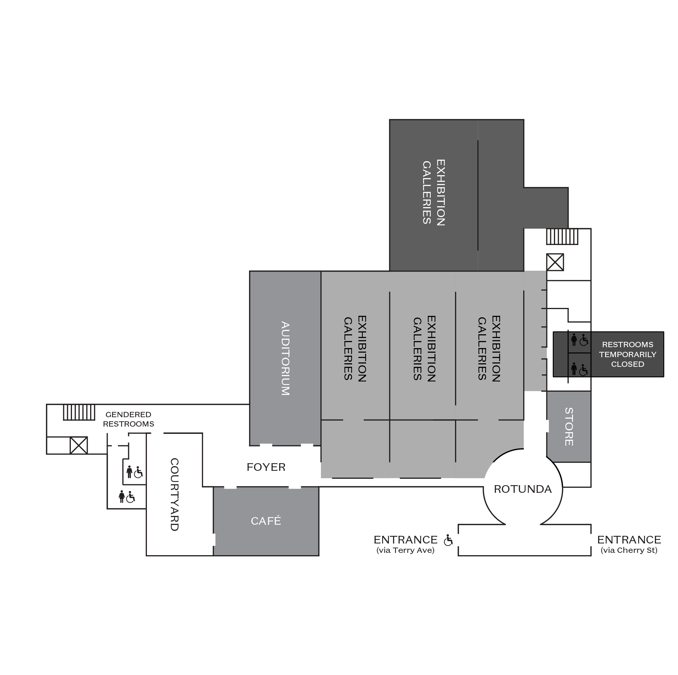 A basic outline floorplan