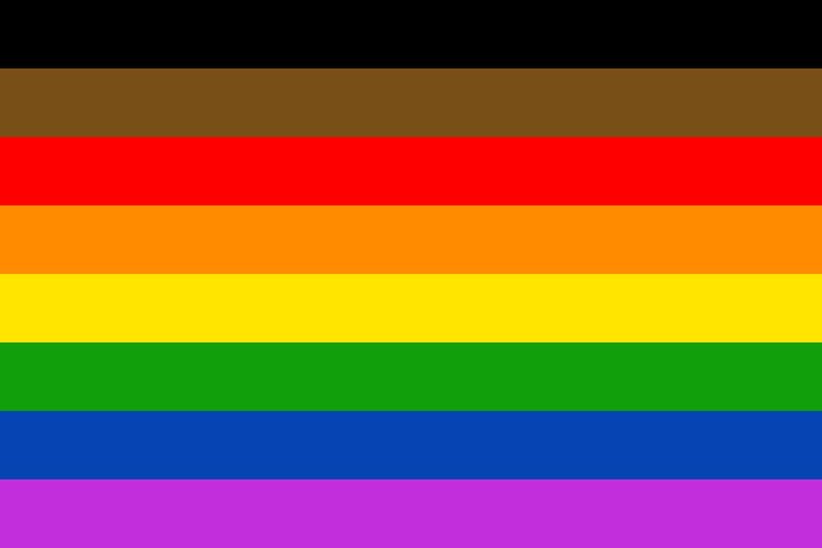 More Color More Pride Philadephia Pride flag, 2017 