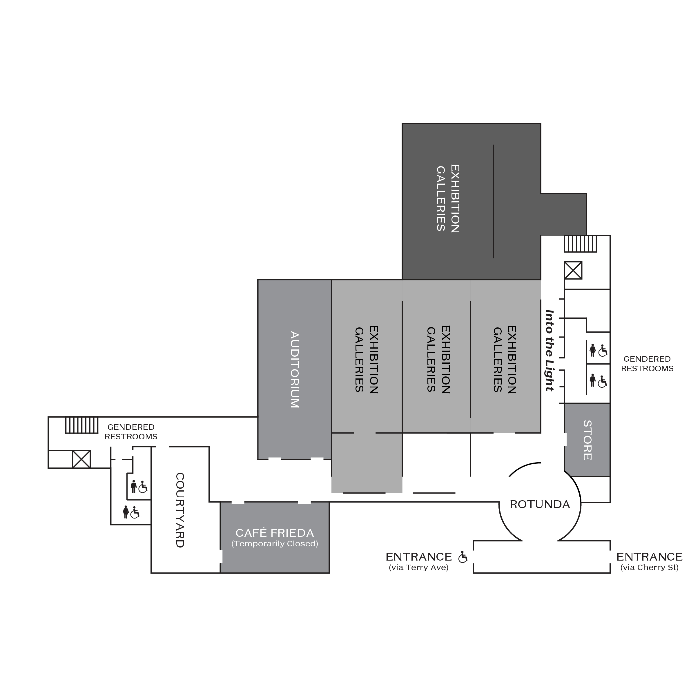 Map of Frye Art Museum