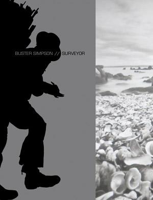 Book cover with a sillouetted figure and beach photograph in black and white