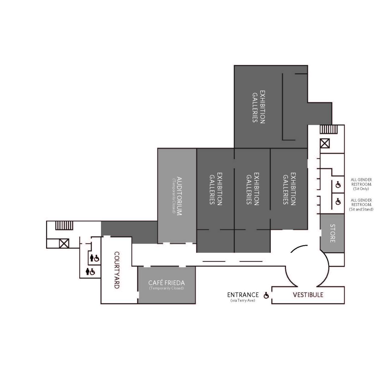 Frye Art Museum gallery map
