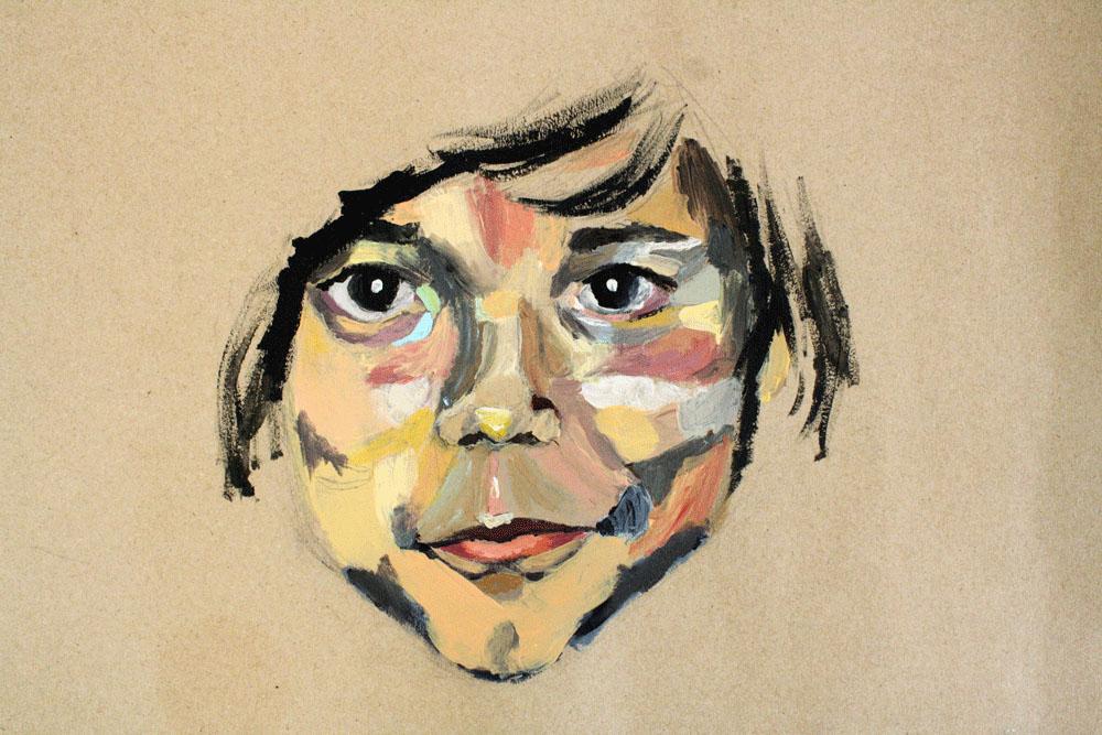A painted self-portrait of Sofia