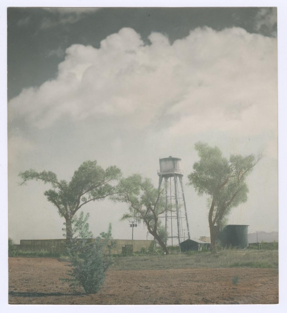 Photo of water tower and trees at Poston